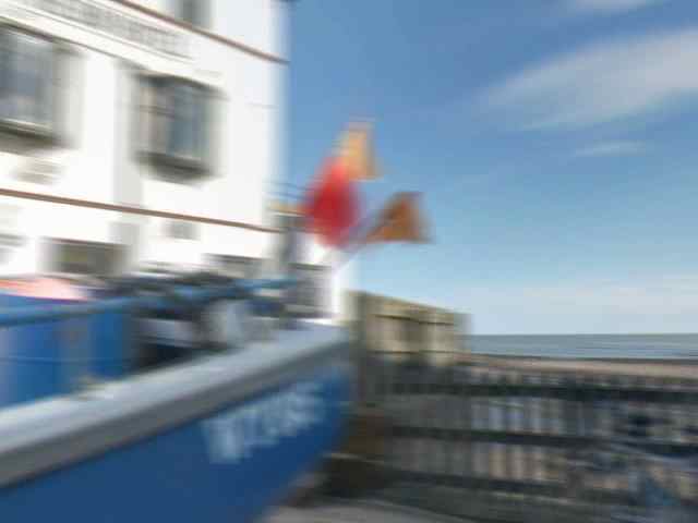 Motion blurred animation frame